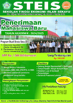 Yuk Daftar Kuliah di STEIS Sekayu